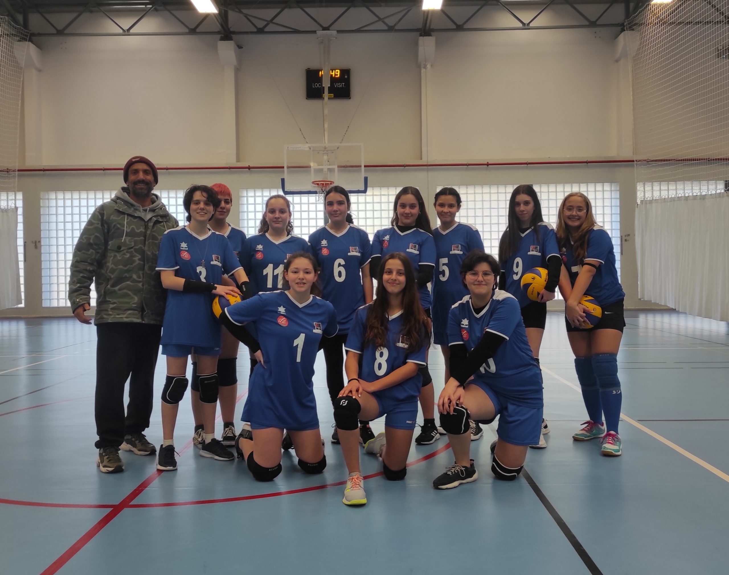 Equipa feminina de Voleibol | Escalão iniciadas  –  Desporto Escolar