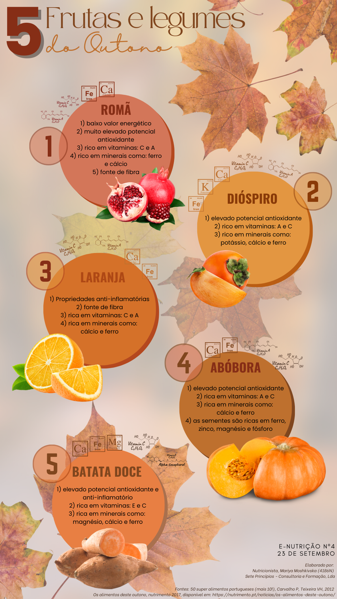 e-Nutrição nº4 - Frutas e legumes do Outono