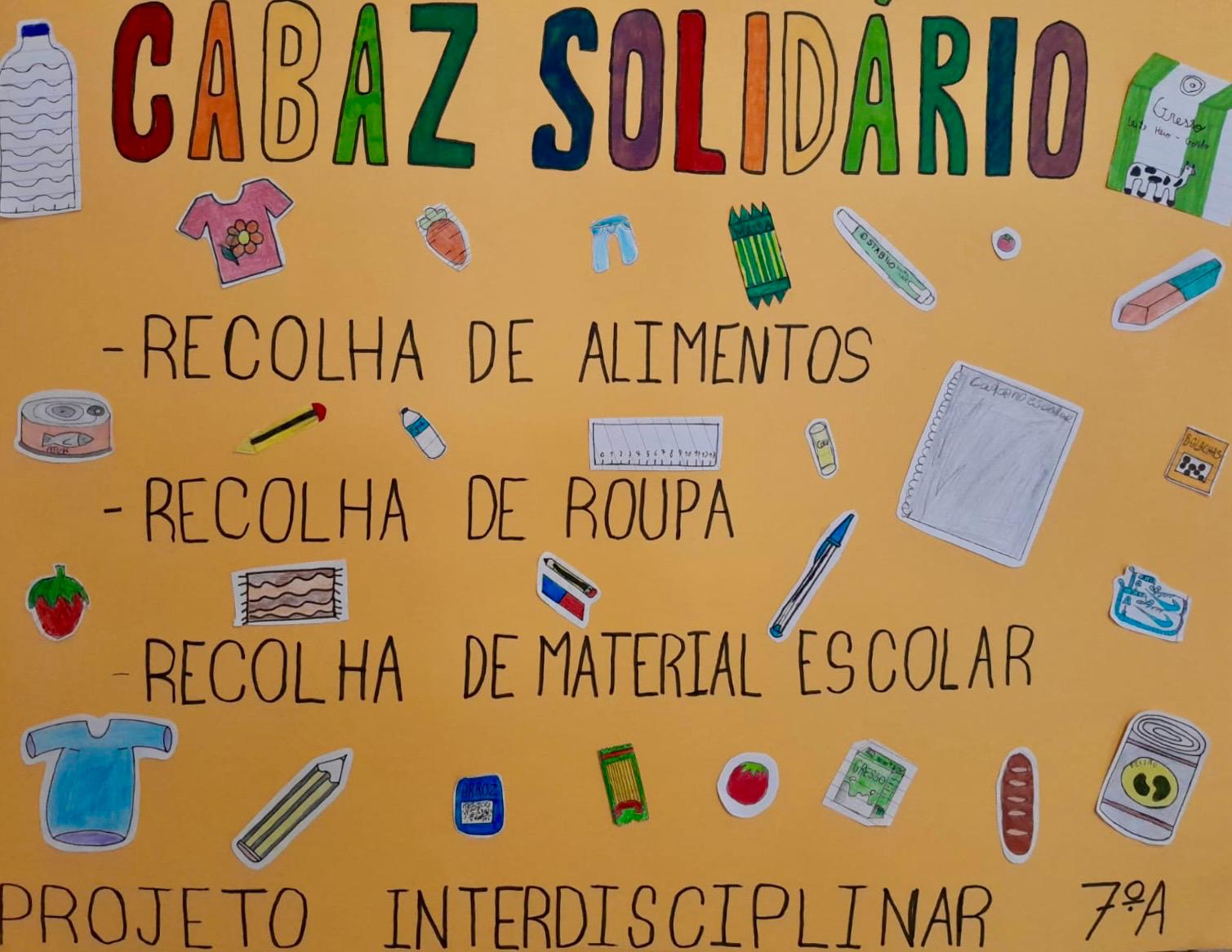 Cabaz Solidário | Projeto Interdisciplinar 7ºA