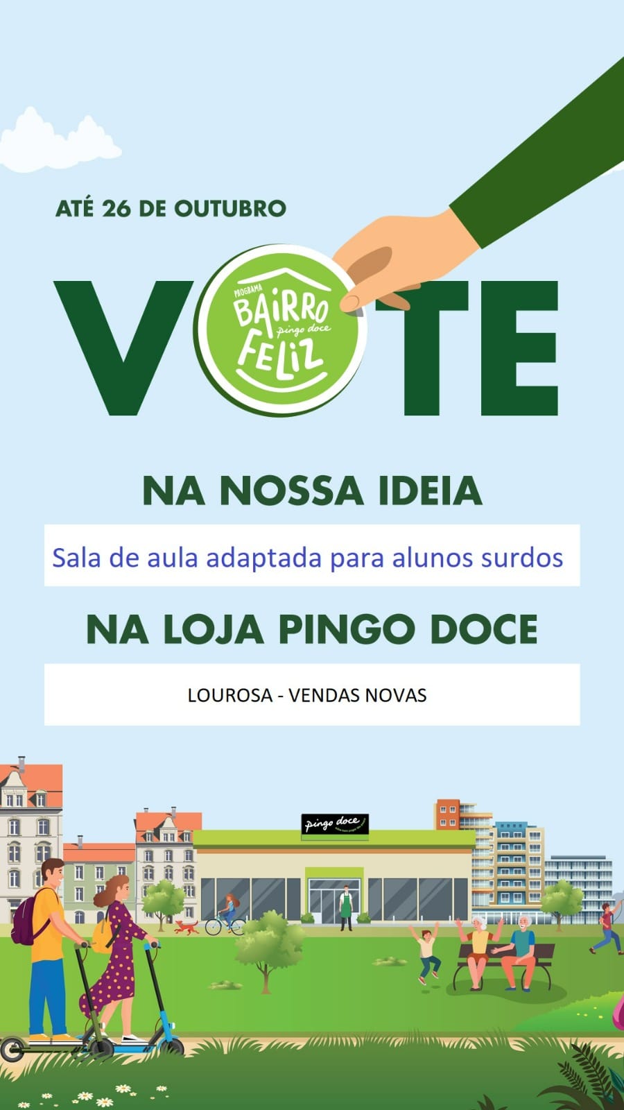 Bairro Feliz | Vota na nossa ideia “Sala de aula adaptada para alunos surdos”