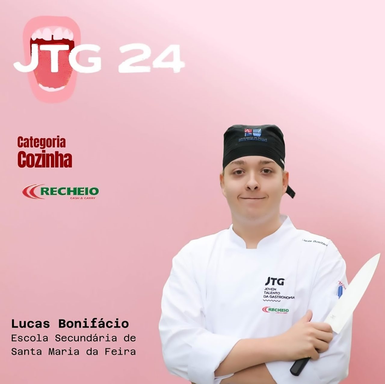 Finalista do Concurso Jovem Talento do Ano de 2024, na categoria Cozinha Recheio