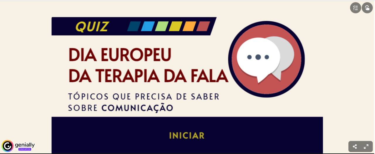 Dia Europeu da Terapia da Fala | 6 de março