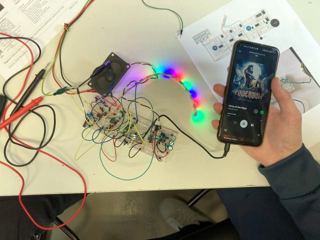Alunos do 3GPSI nos Open Labs do Dia Aberto 2025 da ESTGA-UA
