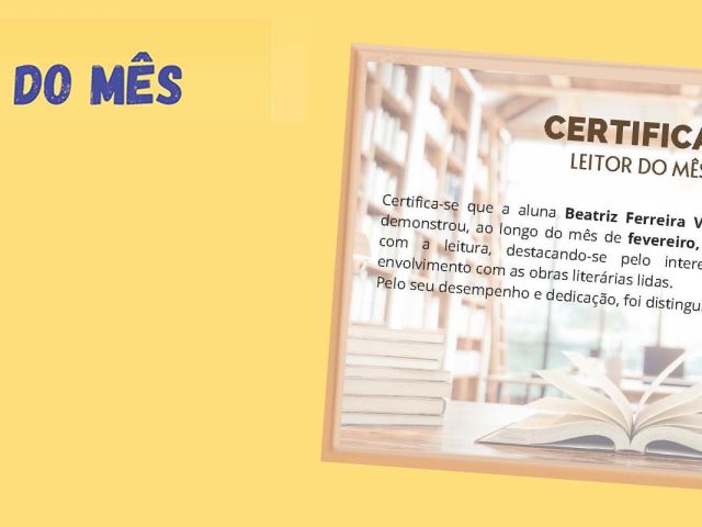Biblioteca EBS | Leitor do Mês de Fevereiro