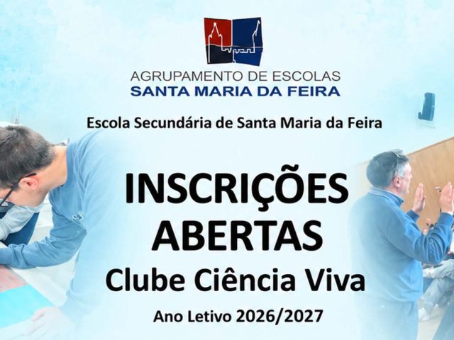 Clube Ciência Viva 2026/2027 | Inscrições abertas